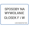 SPOSOBY NA WYWOŁANIE GŁOSEK F I W