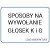 SPOSOBY NA WYWOŁANIE GŁOSEK K I G