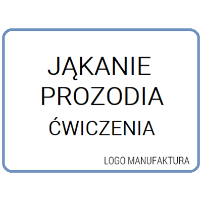 JĄKANIE PROZODIA ĆWICZENIA